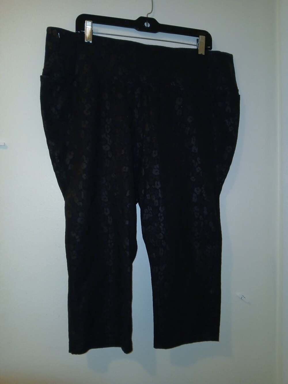 LIVI Active Black Leopard Print Leggings Size 22/24